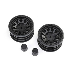 Axial Black Rhino Primm 1.9" Wheels, 12mm Hex, Black (2), AXI43015