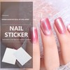 OHPHCALL 8pcs Geometric Line Nail Sticker Full Nail Wraps Manicure