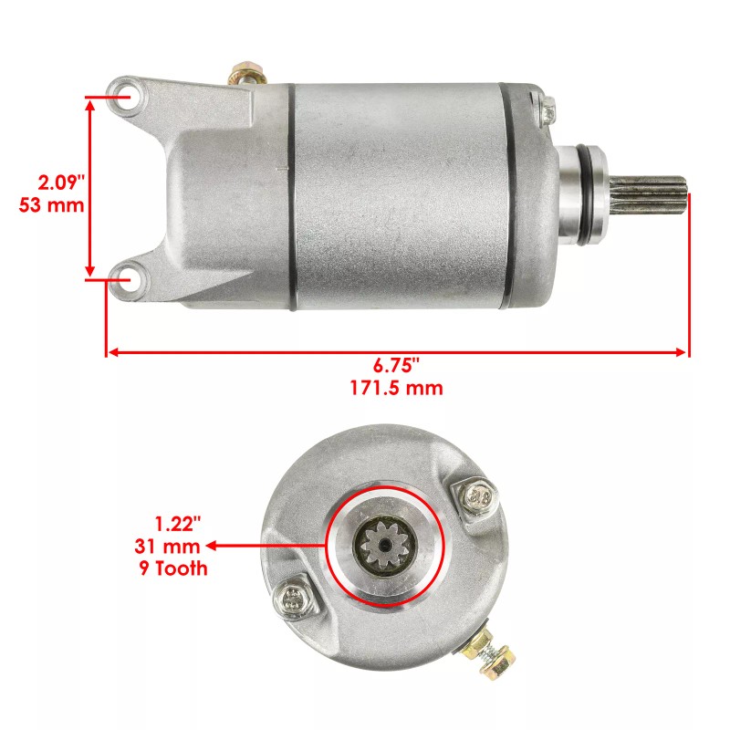 Caltric Starter for Yamaha YZF600R 1997-2007 Starter Motor / 3HE-81890-00-0