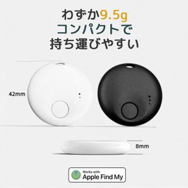 Airtag Air Tag [MFI Certified Stable Signal GPS, Easy Installation] 1 Piece Main Unit, Anti-Theft (Black)