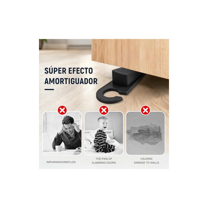 Topes para Puerta, 4 Piezas Protector de Puertas casa con