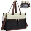 Bolsa de mano con compartimento para el almuerzo para mujer,