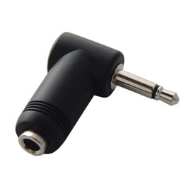 F-Factory PLG-L02 L Shape Converter Plug 3.5mm Mono Mini Plug (Male) to 3.5mm Stereo Mini Jack Female