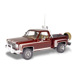 Revell 85-4486 1976 Chevy Sport Stepside Pickup 4X4 Model Truck Kit 1:24 Scale 102-Piece Skill Level 4 Plastic Model Building Kit, Red