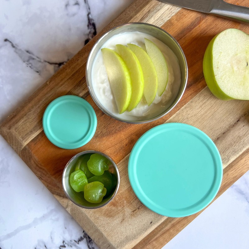 EcoCocoon Stainless Steel Leak-Proof Snack Pots - Set of 2,