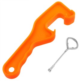 Dsjnf Metal paint can opener Paint lid for barrel LIDS (orange + silver)-1 set