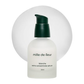 mille de fleur Blanche Extra Concentrate Serum, 1.0 fl oz (30 ml), White Truffle, Bactiol, 2% Niacinamide Complex, Shine & Firm Impression Care
