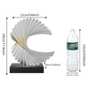 Paytonture Ocean Wave Sculpture - Modern Funky Abstract Statue, Resin