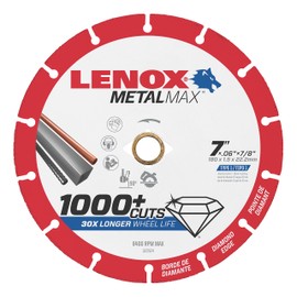 LENOX Tools METALMAX Cut Off Wheel, Diamond Edge, 7-Inch x 7/8-Inch (1972924)