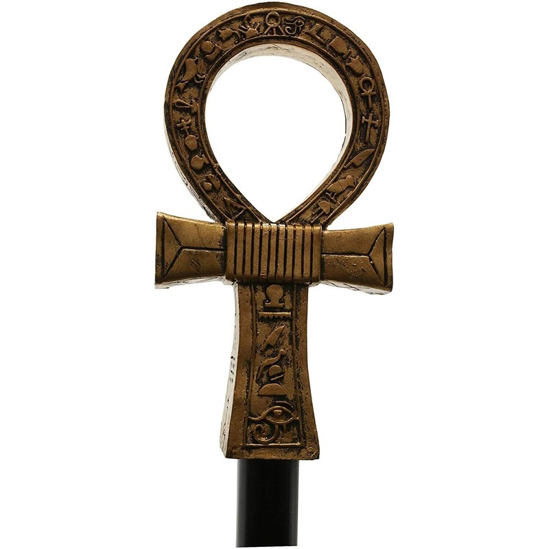 Ebros Egyptian Ankh Key of Life with Hieroglyphs Decorative Walking