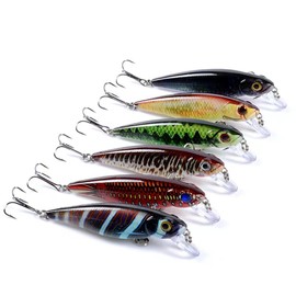 6 Pcs  Minnow Crankbaits Set, as Sinking Jerkbait Lures or Diving Fishing Lures and Hard Lures, Fishing Plugs and Hard Swimbaits for  Trout BassWalleye Salmon Redfish-28