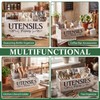Thenshop Extra Large Kitchen Utensil Holder with 6 Compartments, Removable