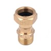 ZONADAH Hose Swivel Adaptor, Free Kinking Connector, Solid Brass Made,