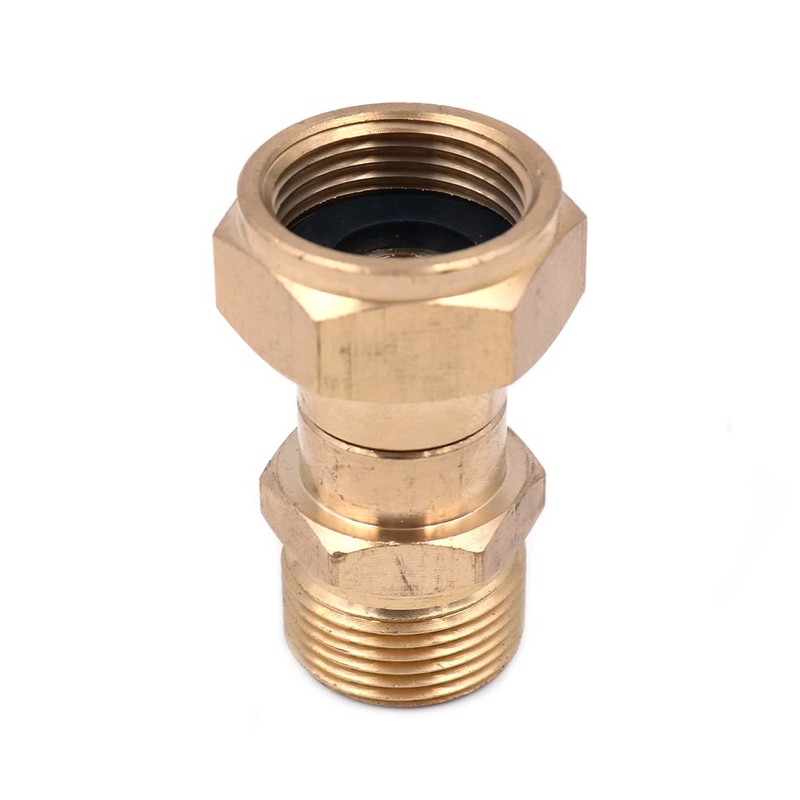 ZONADAH Hose Swivel Adaptor, Free Kinking Connector, Solid Brass Made,