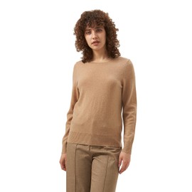 GreenMount Cashmere Sweaters for Women Basic Essential Crewneck Long Sleeve Pullover Sweater(Camel, S)