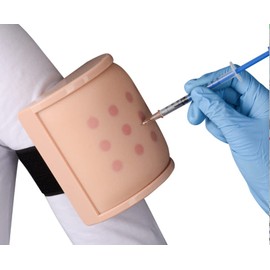 Ultrassist Injection Practice Kit for Nurse, Intradermal & Subcutaneous & Intramuscular 3 in 1 Injection Training Pad for Medical Student, Multifunctional Skin-Like Practice Pad (Training Use Only)