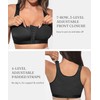 FeelinGirl Front Closure Post Surgery Compression Bra with Adjustable Straps