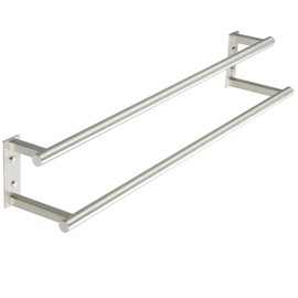 Alise Bathroom Double Towel Bars 28'',Wall Mount Towel Holder Towel Racks for Bathroom Labatory,SUS304 Stainless Steel Towel Hanger Towel Rails,Brushed Nickel