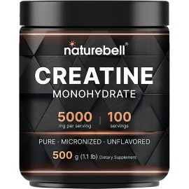 Creatine Monohydrate Powder 500 Grams, 5000Mg per Serving, Pure Unflavored 