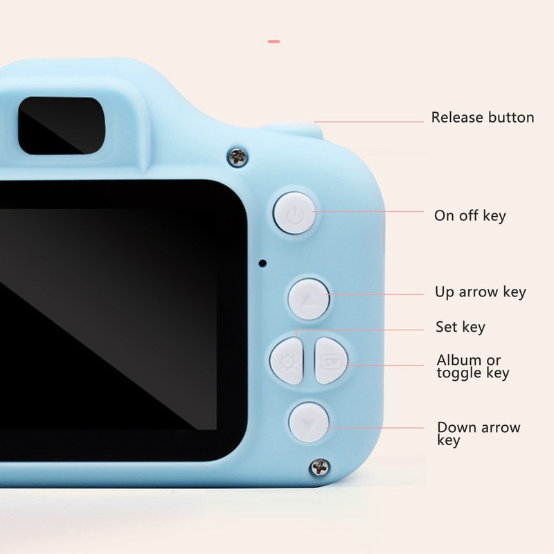 Kids Camera 40MP Digital 1080P Video Cartoon Portable Child Selfie