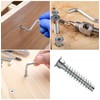 7mm x 50mm Silver Hex Socket Flat Head Confirmat Screws