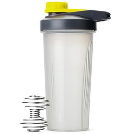 Mr. Pen- Shaker Bottles for Protein Mixes with Twist Cap, 28 oz, Gray/Yellow, Protein Shaker Bottle with Wire Whisk Ball