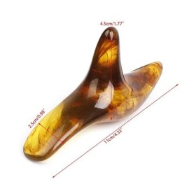 호환 1pc 삼각형 앰버 발 피트 마사지 침술 지압 Gua Sha 도구 Compatible 1pc Triangle Amber Foot Massage Acupuncture Pressure Gua Sha Tool