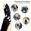 Kootinn UV Gloves for Gel Manicures UPF50+ Fingerless UV Light