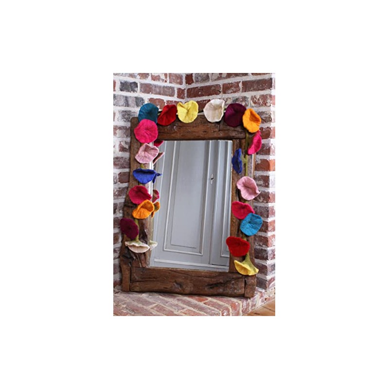 Pachamama Hand Felted 175 CM Flower Garland - Handmade Wool