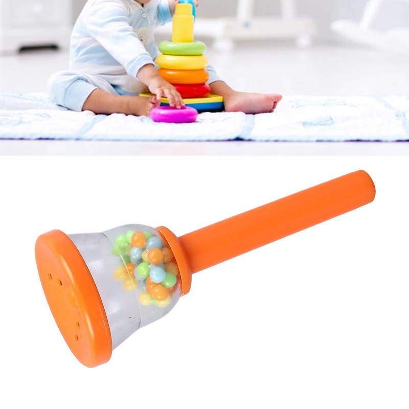 Kids Hand Bell Children Grip Training Plastic Hand Percussion Bell