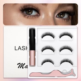 Eyelashes Magnetic,Magnetic Lashes Magnetic Eyelashes With Applicator,Reusable Magnetic Eyelashes,Eyelashes Magnetic Lashes,Magnetic Eyelashes Natural Look,Magnetic Eyelashes No Glue (off-white)