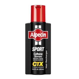 Alpecin CTX Sport Caffeine Shampoo for men - Hair Recharger - 8.45 fl.oz./250ml - For increased energy demands - German Quality - Original