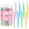 100 Pcs Eyebrow Razor and Face Razor for Women and