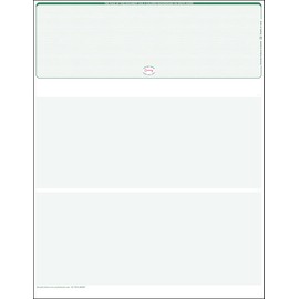 500 Green-Linen Laser Check Stock, (Top Position) Blank Laser Checks, Top Laser Check, Bank Checks, Business Checks, or Personal Checks