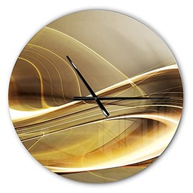 DesignQ Oversized Modern Aluminium 29" Wall Clock - Elegant Sofa - Silent Non Ticking Battery Operated Metal Round Analog Wall Clock for Living Room Bedroom Bathroom Office Décor