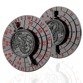 Haxtec Spinner Dice 7-in-1 Metal DND Dice Set Unique Dice Spinner Antique Rotate Metal D&D Dice for Dungeons and Dragons DND Gifts RPG Role Playing Gaming Dice