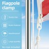 Adiwo 20 PCS Flag Pole Clip, Nylon Flagpole Clamp, Snap