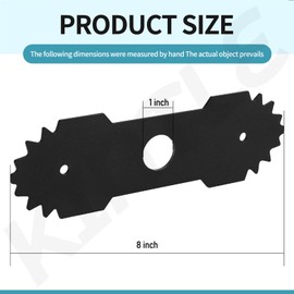 KINTLE 9 inch 638006008 Edger Blade with Teeth Compatible with Ryobi Edger - Replaces 638006007 Fits RY13050 RY13050A RY15518 RY40030 Edger