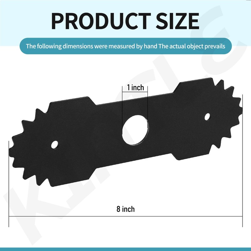 KINTLE 9 inch 638006008 Edger Blade with Teeth Compatible with