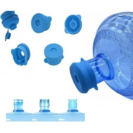 2 Pcs Reusable 3-5 Gallon Water Jug Replacement Caps,No Spill,Secure Silicone Cap for Water Dispenser,More Compact Design Without Falling,Suitable for bottle mouths with diameters from 1.8 to 2.2 in
