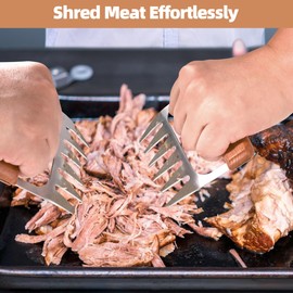 Stocking Stuffers for Adults Men, Metal Meat Shredder Claws, BBQ Grilling Gifts for Men, Shredding Claws for Pulled Pork, Christmas Gifts for Men Women Dad Father Husband