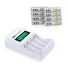 EBL Rechargeable AAA Batteries 1100mAh (8 Counts) with 907 LCD