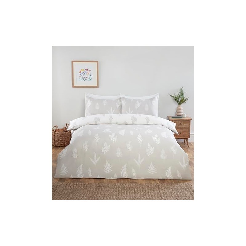 Rapport home Fern Microfibre Full Bedding Set Single Multi Reversible