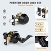 KNOBWELL 3 Pack Exterior Door Lock Set with Deadbolt Front