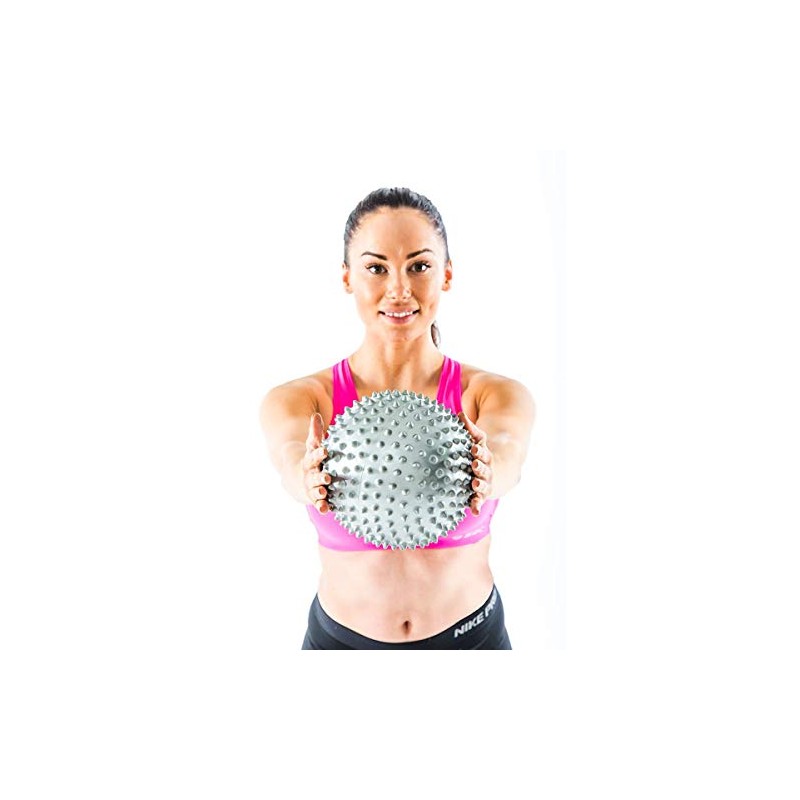 Gymstick Unisex Adult Pilates Rolling Ball - Multi-Colour, 20 cm