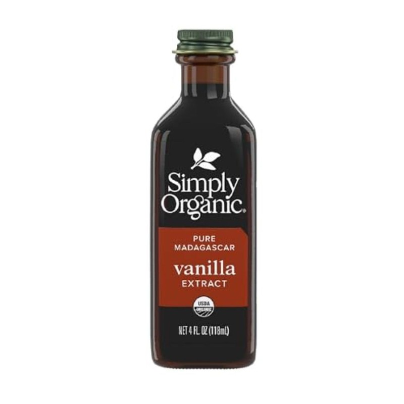 Simply Organic Pure Madagascar Vanilla Extract, 4-Ounce Glass Jar, Certified