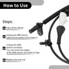 Partuto ABS Wheel Speed Sensor No. DT4Z2C205AB/9T4Z2C205B/DT4Z2C205A Front Left Suitable
