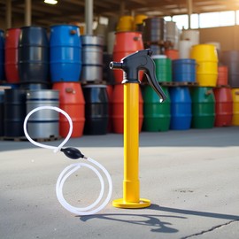 Manual Hand Pump, Manual Liquids Transfer Pumps Kit Oil Water Fuel Transfer Siphon Pump Handheld Pumping Tools(60cm),Barrel and Hands Pumps，Hand Fuel Pumps