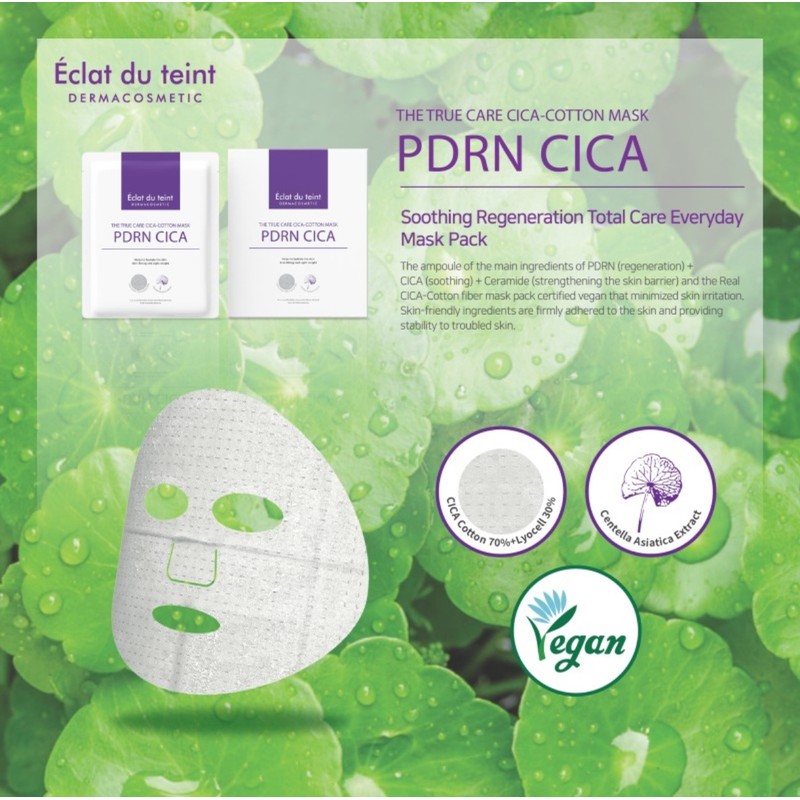 Eclat Dutin The True Care Cica Cotton Mask Pack 1