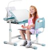 Decofy Kids Desk and Chair Set, Height Adjustable Functional Study
